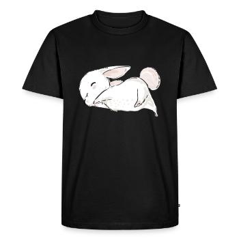 Lapins mignons Lapins Lapins Lapins Lapins Pâques - T-shirt Premium bio Homme - noir - Devant - Nico (187cm)