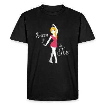 Patinage artistique Reine du patinage sur glace - T-shirt Premium bio Homme - noir - Devant - Nico (187cm)