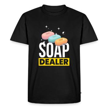 Soap Dealer Soap Making - Men's Premium Organic T-Shirt - black - Front - Nico (187cm)