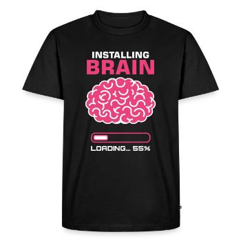 Installing Brain Brain Science - Men's Premium Organic T-Shirt - black - Front - Nico (187cm)