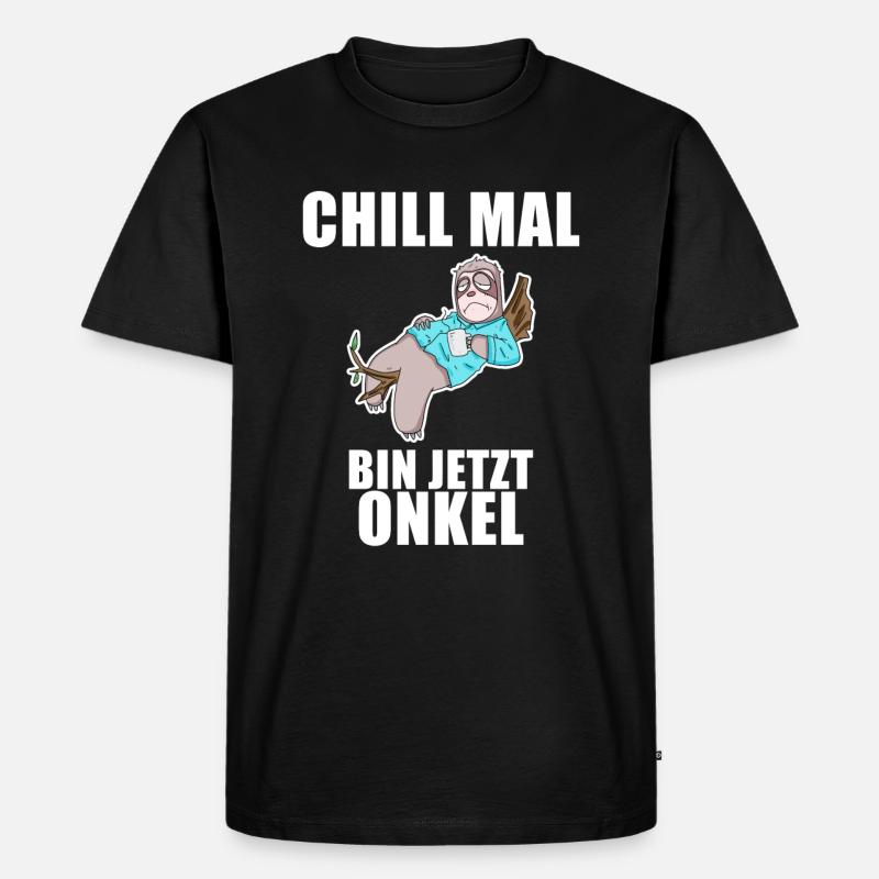 Neffe Onkel Geschenk - Männer Premium Bio T-Shirt - Schwarz