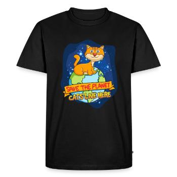 enfants - T-shirt Premium bio Homme - noir - Devant - Nico (187cm)