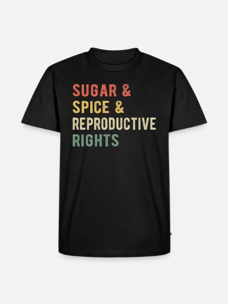 Sugar & Spice & Reproductive Rights I - Men's Premium Organic T-Shirt - black