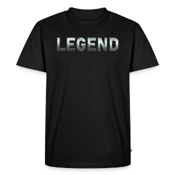 Légende - T-shirt Premium bio Homme - noir - Devant - Nico (187cm)