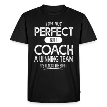 Je ne suis pas parfait coach drôle homme femmes coach sport - T-shirt Premium bio Homme - noir - Devant - Nico (187cm)