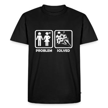 motorcycle superbike problem solution - Men's Premium Organic T-Shirt - black - Front - Nico (187cm)