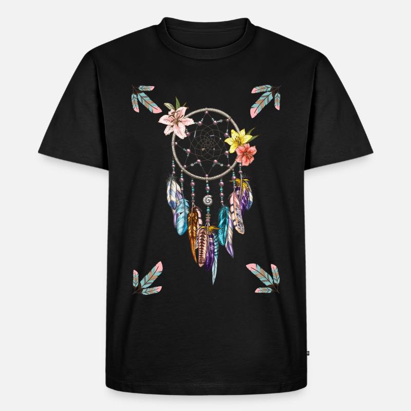 Traumfänger, Style - Männer Premium Bio T-Shirt - Schwarz