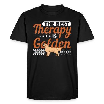 Golden Retriever Gifts for Retriever Owners - Men's Premium Organic T-Shirt - black - Front - Nico (187cm)