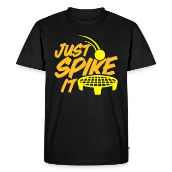 Color changeable | Roundnet Spikeball Fun - Men's Premium Organic T-Shirt - black - Front - Nico (187cm)