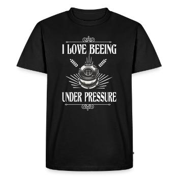 Diving Diver Diver Fun Shirt - T-shirt Premium bio Homme - noir - Devant - Nico (187cm)