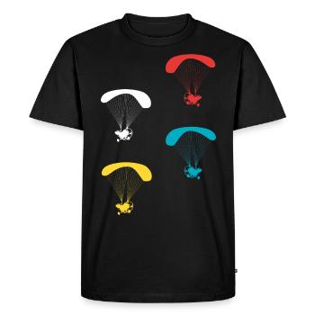 Motorized Paraglider Pilot - Men's Premium Organic T-Shirt - black - Front - Nico (187cm)