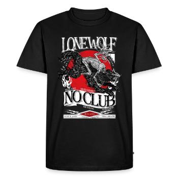 Lone Wolf No Club Motorcycle Milano - Men's Premium Organic T-Shirt - black - Front - Nico (187cm)