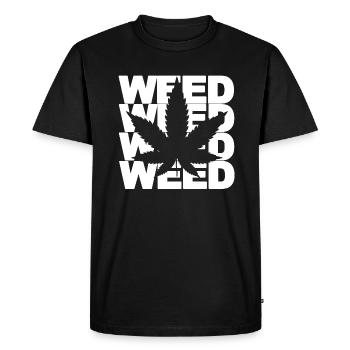 MAUVAISES HERBES - T-shirt Premium bio Homme - noir - Devant - Nico (187cm)