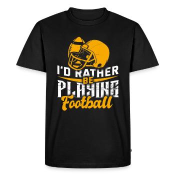 Football Football américain cadeau de football - T-shirt Premium bio Homme - noir - Devant - Nico (187cm)
