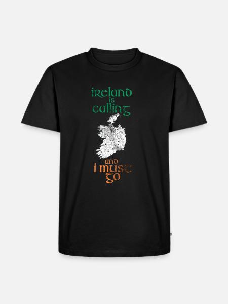 Ireland - Men's Premium Organic T-Shirt - black