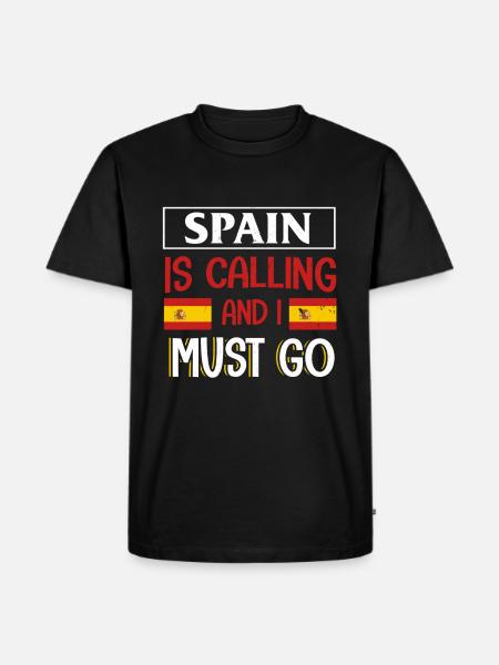 Spain - Men's Premium Organic T-Shirt - black