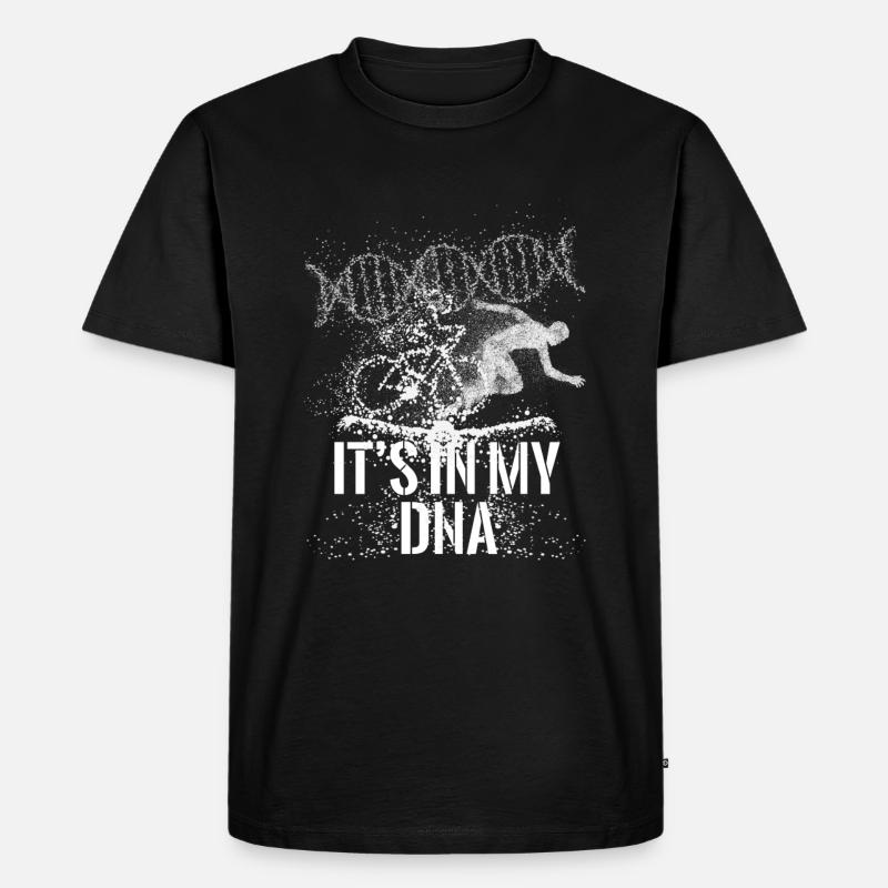Triathlon - Männer Premium Bio T-Shirt - Schwarz