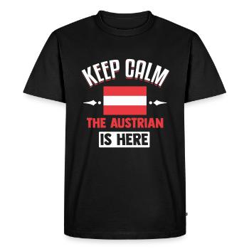 Austria - Men's Premium Organic T-Shirt - black - Front - Nico (187cm)