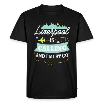Liverpool - T-shirt Premium bio Homme - noir - Devant - Nico (187cm)