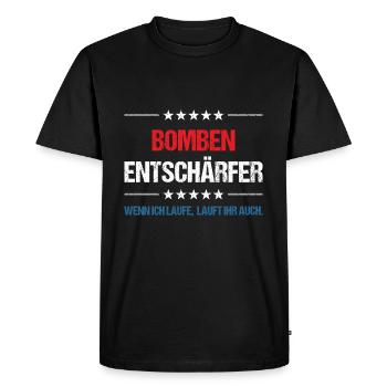 BOMBENENTSCHÄRFER - T-shirt Premium bio Homme - noir - Devant - Nico (187cm)