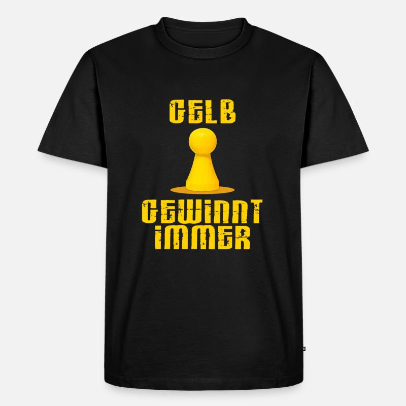GESELLSCHAFTSSPIELE SPIELEABEND GESCHENK - Männer Premium Bio T-Shirt - Schwarz