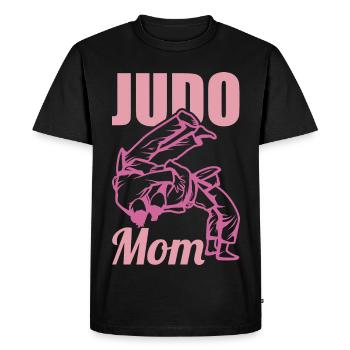Judo mother - Men's Premium Organic T-Shirt - black - Front - Nico (187cm)