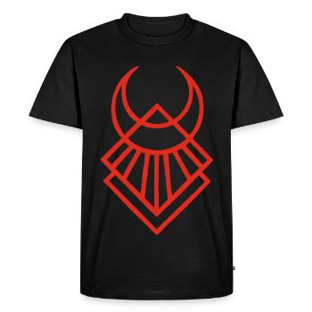 Red Egyptian Lunar Symbol - Men's Premium Organic T-Shirt - black - Front - Nico (187cm)