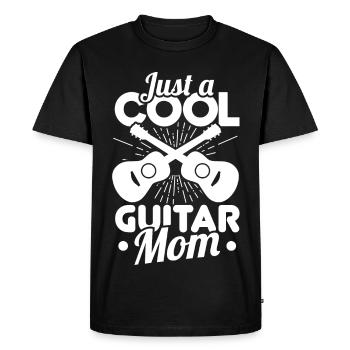 Juste une maman guitare cool - T-shirt Premium bio Homme - noir - Devant - Nico (187cm)