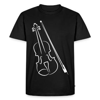 Archet de violon - T-shirt Premium bio Homme - noir - Devant - Nico (187cm)