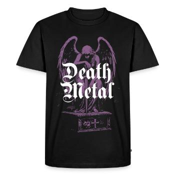 T-shirt gothique Dark Angel avec motif Death Metal - T-shirt Premium bio Homme - noir - Devant - Nico (187cm)