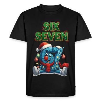 67 Six Seven Christmas 6 7 - T-shirt Premium bio Homme - noir - Devant - Nico (187cm)