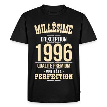 1996 – Exceptional vintage – Premium quality - Men's Premium Organic T-Shirt - black - Front - Nico (187cm)