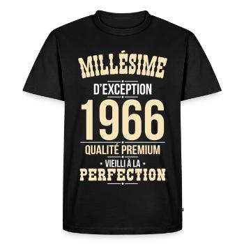 1966 – Exceptional vintage – Premium quality - Men's Premium Organic T-Shirt - black - Front - Nico (187cm)