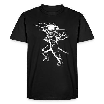 Astro Ninja - T-shirt Premium bio Homme - noir - Devant - Nico (187cm)
