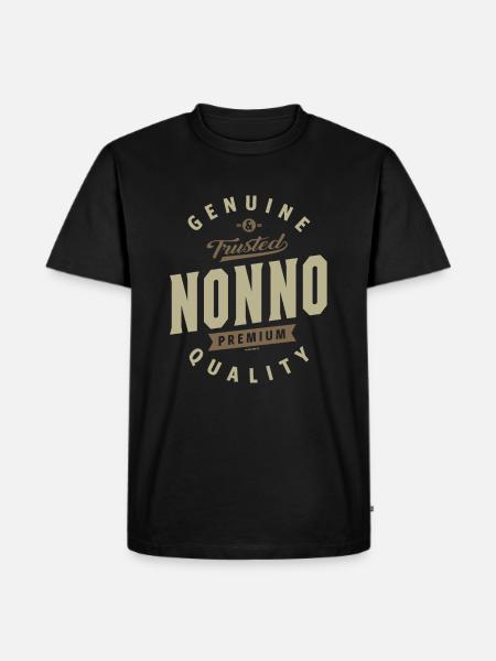 Nonno Genuine - Men's Premium Organic T-Shirt - black