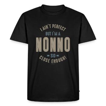 Nonno parfait - T-shirt Premium bio Homme - noir - Devant - Nico (187cm)