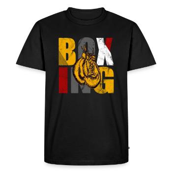 Boxing Boxing Gloves Boxing Boxing Boxing Martial Arts - Men's Premium Organic T-Shirt - black - Front - Nico (187cm)