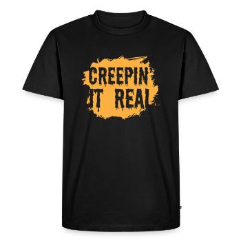 Creepin it real - conception d'Halloween - T-shirt Premium bio Homme - noir - Devant - Nico (187cm)