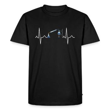 Idée cadeau chimiste chimiste chimiste - T-shirt Premium bio Homme - noir - Devant - Nico (187cm)