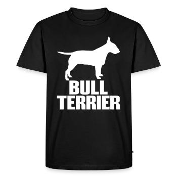 Bullterrier Bull Race de chien race - T-shirt Premium bio Homme - noir - Devant - Nico (187cm)