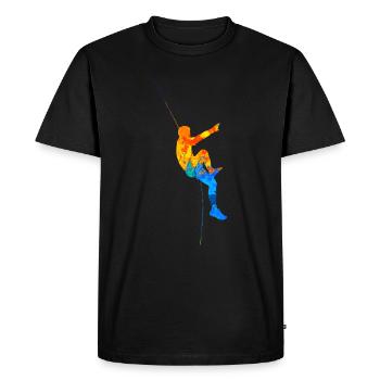Bouldering Boulder Climbing Climber Climbing Wall - Men's Premium Organic T-Shirt - black - Front - Nico (187cm)