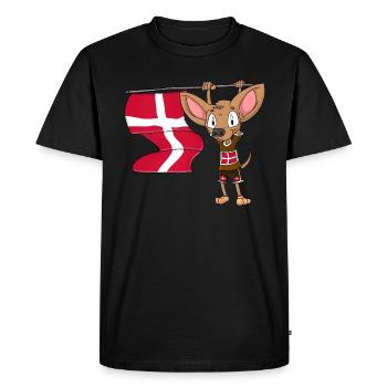 Danemark Chihuahua - T-shirt Premium bio Homme - noir - Devant - Nico (187cm)