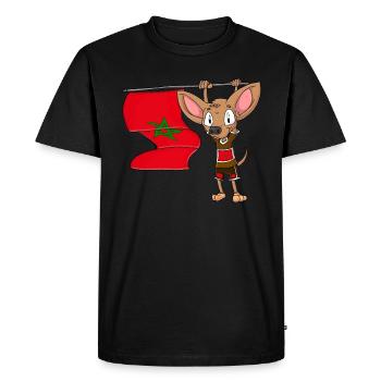 Maroc Chihuahua - T-shirt Premium bio Homme - noir - Devant - Nico (187cm)