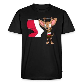 Pole Chihuahua - Men's Premium Organic T-Shirt - black - Front - Nico (187cm)