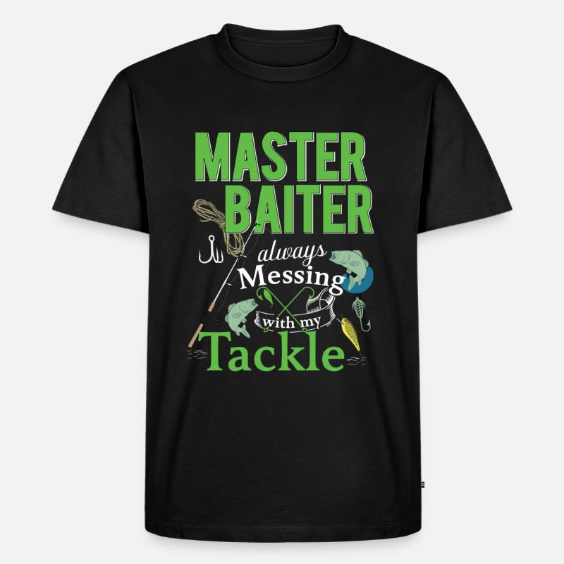 Master Baiter - Männer Premium Bio T-Shirt - Schwarz