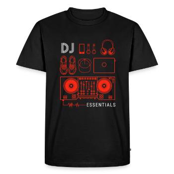 DJ Djing Gift Deejay Disc Jockey DJ Deejay - Men's Premium Organic T-Shirt - black - Front - Nico (187cm)