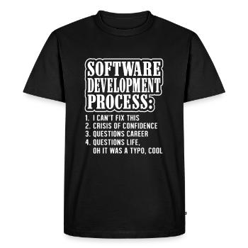 Programmer and computer scientist - Men's Premium Organic T-Shirt - black - Front - Nico (187cm)