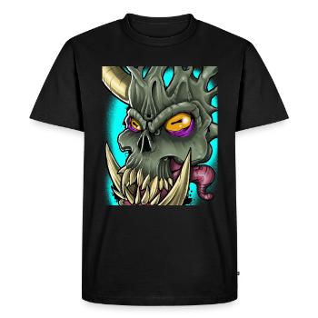 Diables nouveaux styles traditional - T-shirt Premium bio Homme - noir - Devant - Nico (187cm)