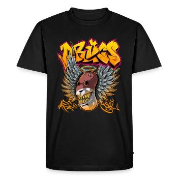 Drugs are Evil - Men's Premium Organic T-Shirt - black - Front - Nico (187cm)