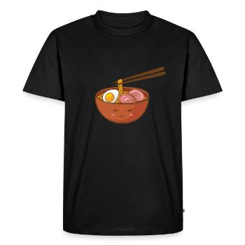 Ramen Ramen Ramen Soup - Men's Premium Organic T-Shirt - black - Front - Nico (187cm)